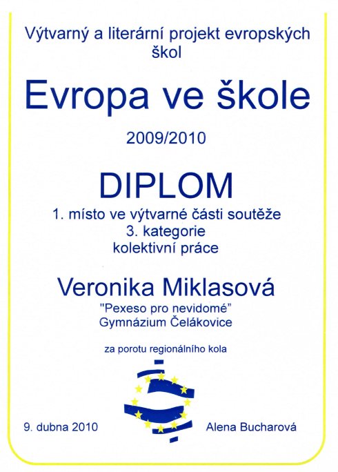 Evropa ve škole Veronika Miklasová